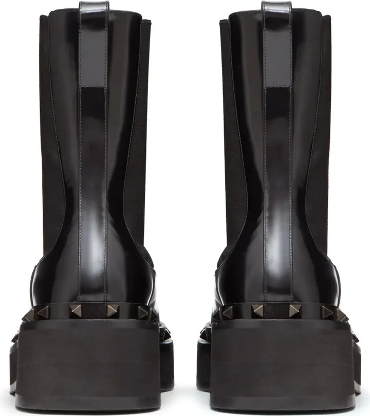 M-Way Rockstud Beatle 50mm leather boots - Image 3