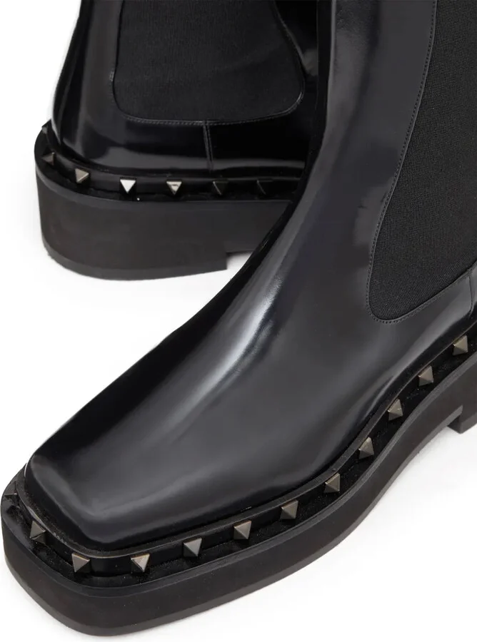 M-Way Rockstud Beatle 50mm leather boots - Image 5