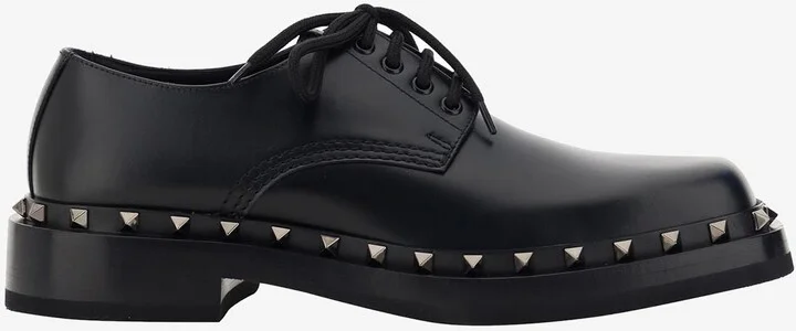 M-Way Rockstud Derby Lace-Up Shoes