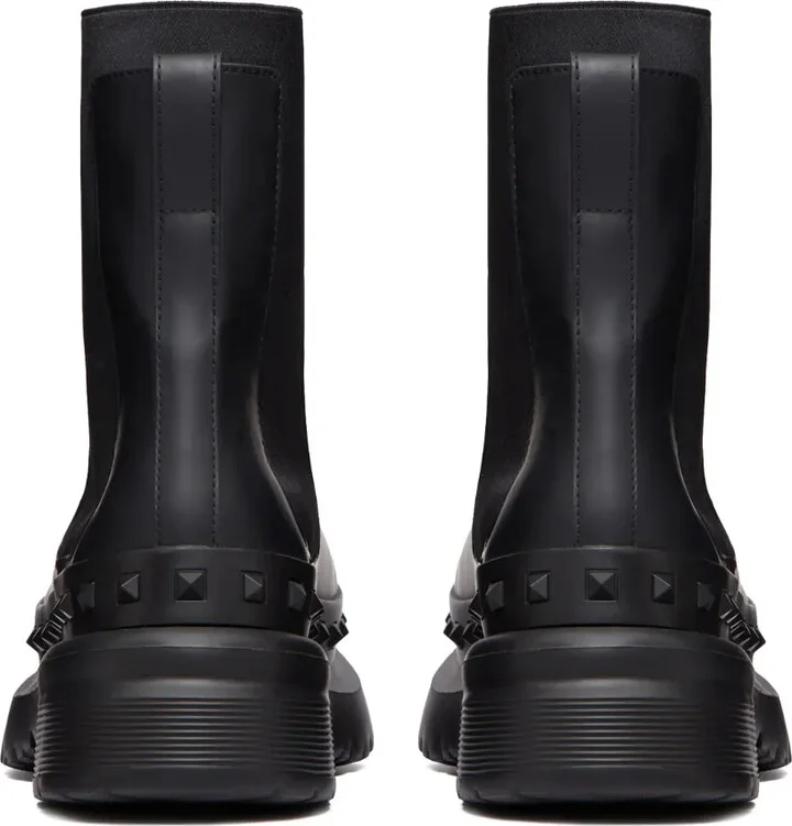 M-Way Rockstud leather ankle boots - Image 3
