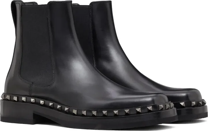 M-Way Rockstud leather ankle boots - Image 2