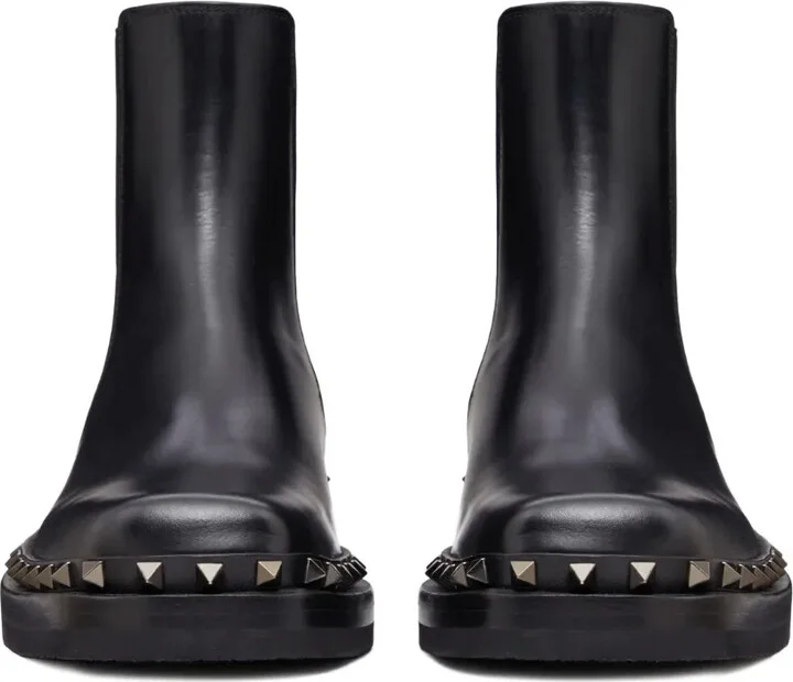 M-Way Rockstud leather ankle boots - Image 4
