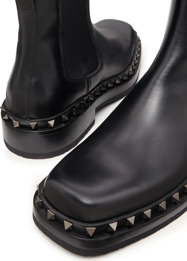 M-Way Rockstud leather ankle boots - Image 5