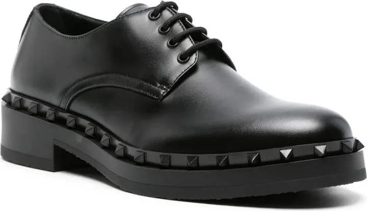 M-Way Rockstud leather derby shoes - Image 2