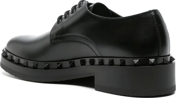 M-Way Rockstud leather derby shoes - Image 3