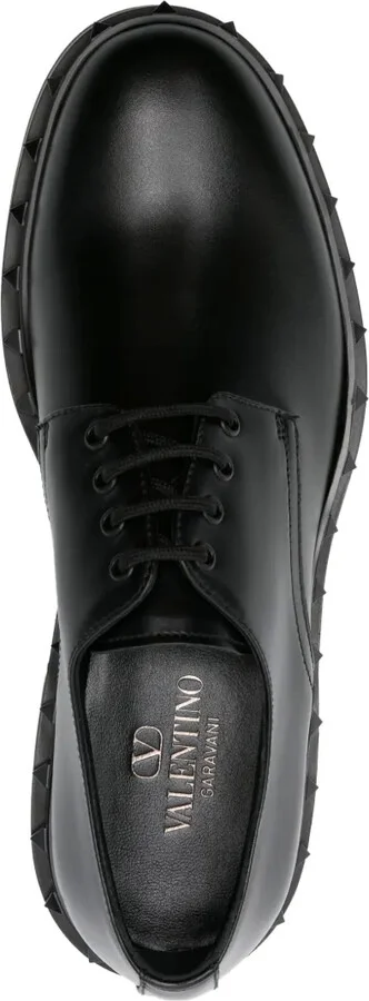 M-Way Rockstud leather derby shoes - Image 4