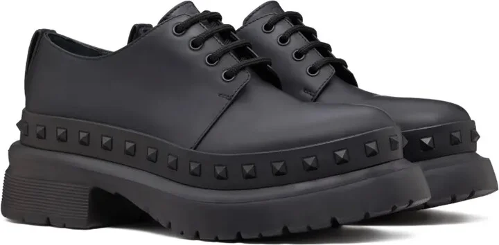 M-Way Rockstud leather Derby shoes - Image 2