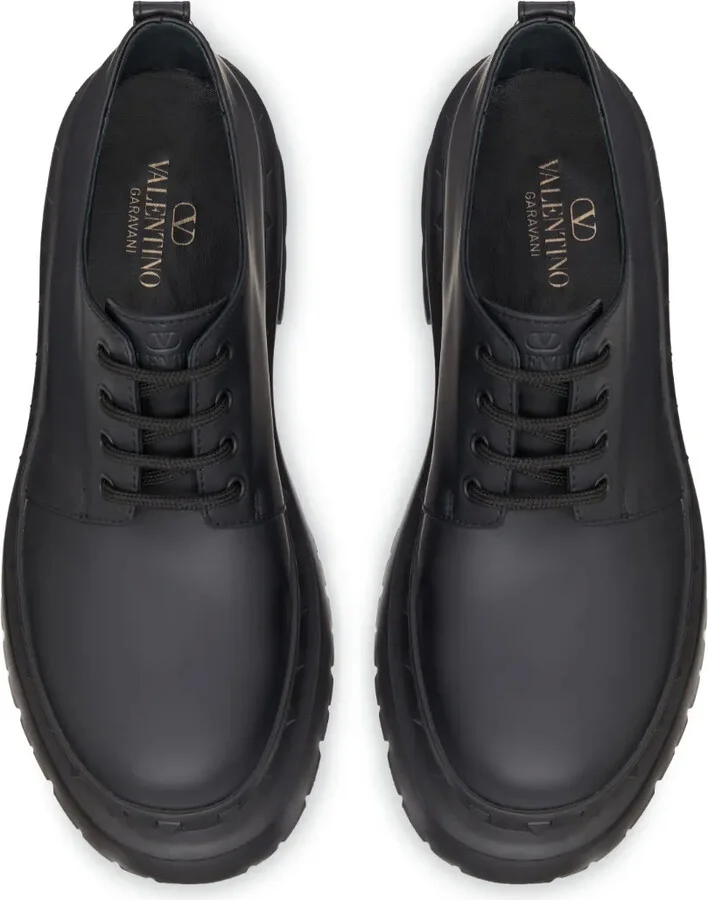 M-Way Rockstud leather Derby shoes - Image 4