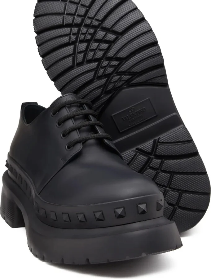 M-Way Rockstud leather Derby shoes - Image 5