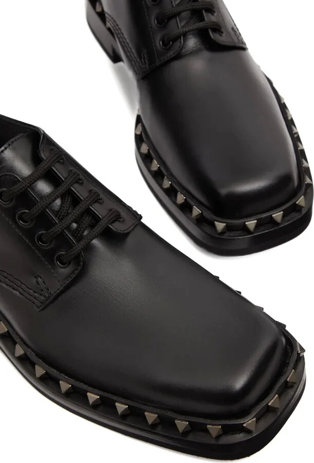M-Way Rockstud leather Derby shoes - Image 5