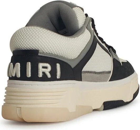 'ma-1' Black Leather Sneakers - Image 3