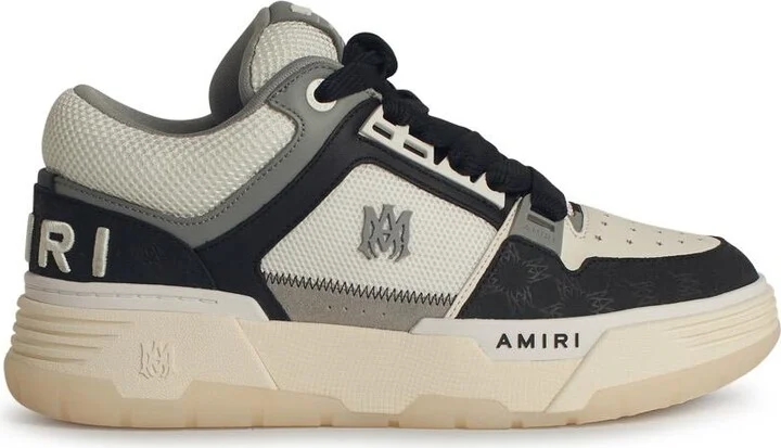'ma-1' Black Leather Sneakers