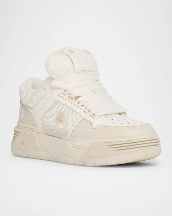 MA-1 Mesh & Leather Chunky Sneakers - Image 3