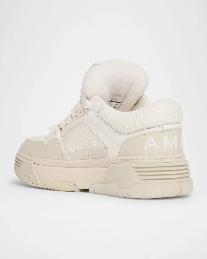 MA-1 Mesh & Leather Chunky Sneakers - Image 4