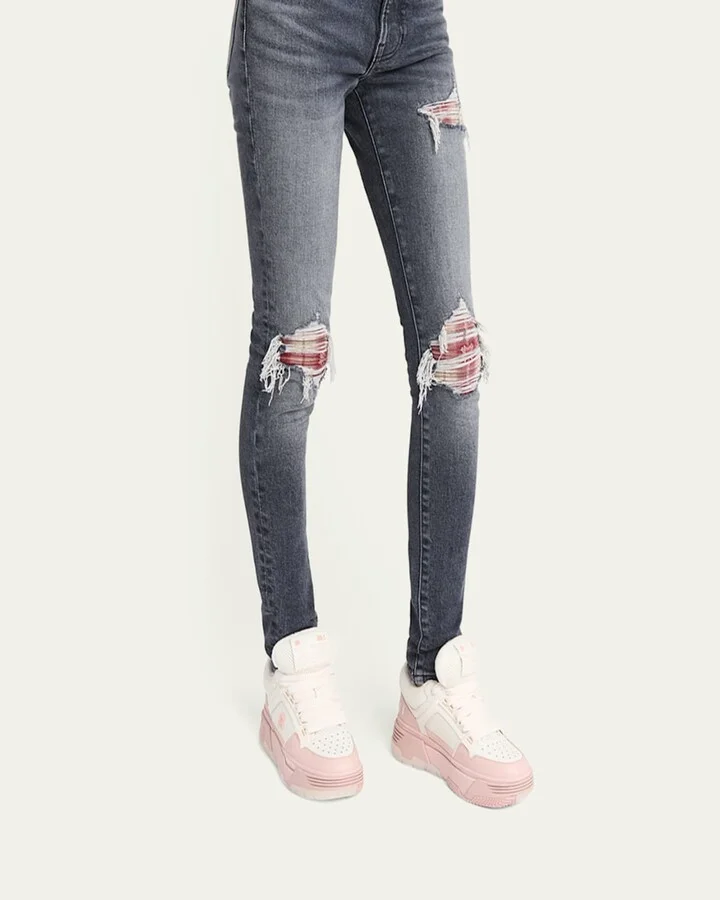 MA-1 Mesh & Leather Chunky Sneakers - Image 2