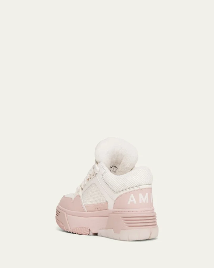 MA-1 Mesh & Leather Chunky Sneakers - Image 3