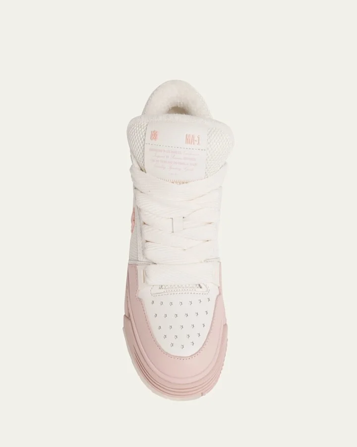 MA-1 Mesh & Leather Chunky Sneakers - Image 4