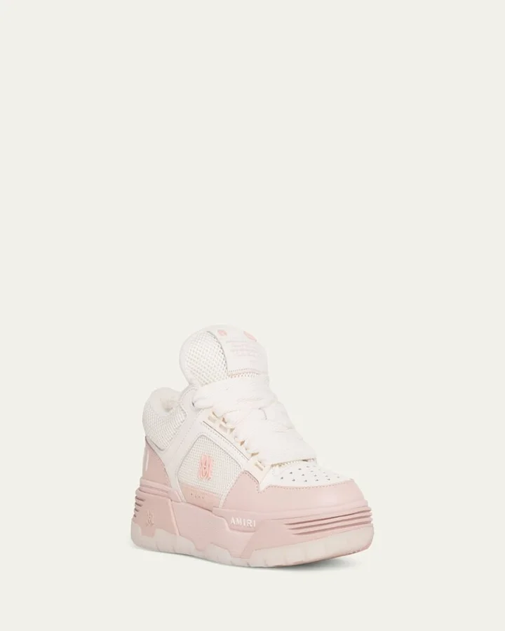 MA-1 Mesh & Leather Chunky Sneakers - Image 5