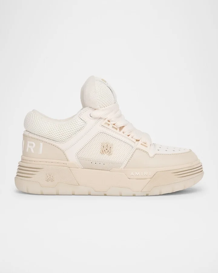 MA-1 Mesh & Leather Chunky Sneakers