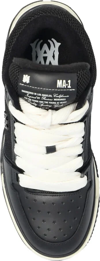 MA-1 mesh-panelled lace-up sneakers - Image 3