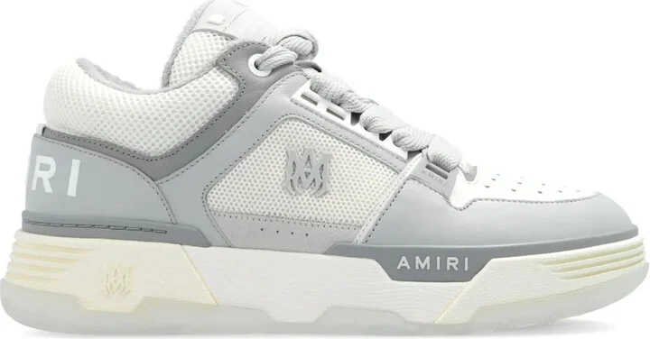 MA-1 panelled leather sneakers