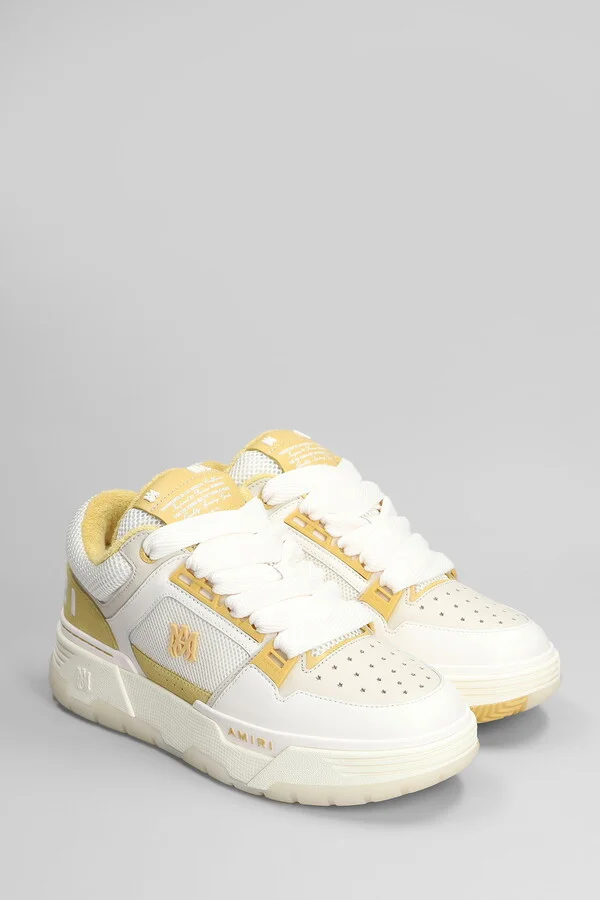 Ma1 Sneakers In Beige Leather And Fabric - Image 2