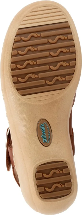 Mabelle Perf Ankle Strap Platform Wedge Clog - Image 6