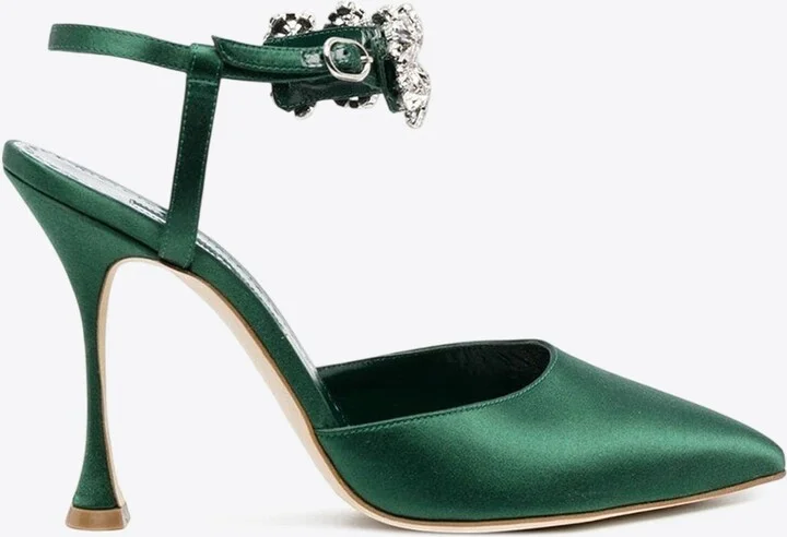 Mabina 105 Crystal Embellished Satin Pumps