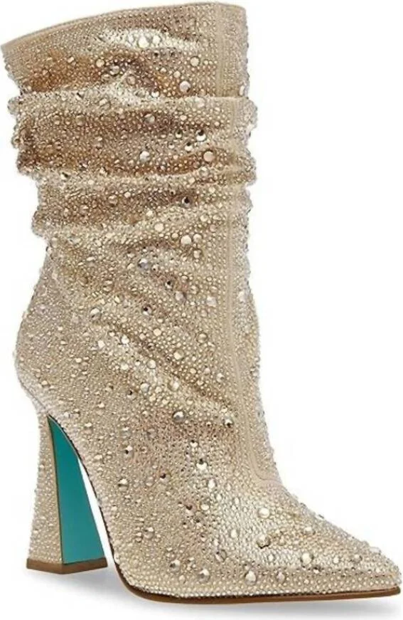 Mac Ankle Boot In Light Gold