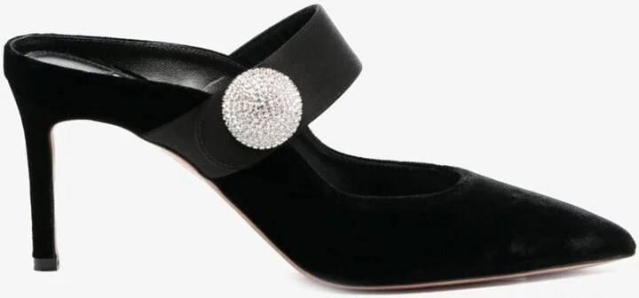 Macaron 75 Velvet Mules