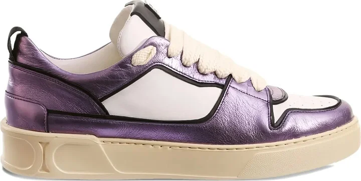 Macba Seven leather lace-up sneakers