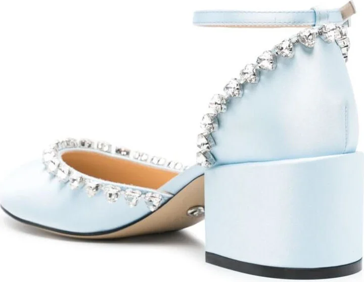 Mach & Mach Audrey Satin Pumps - Image 2