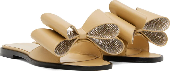 MACH & MACH Beige 'Le Cadeau' Sandals - Image 4