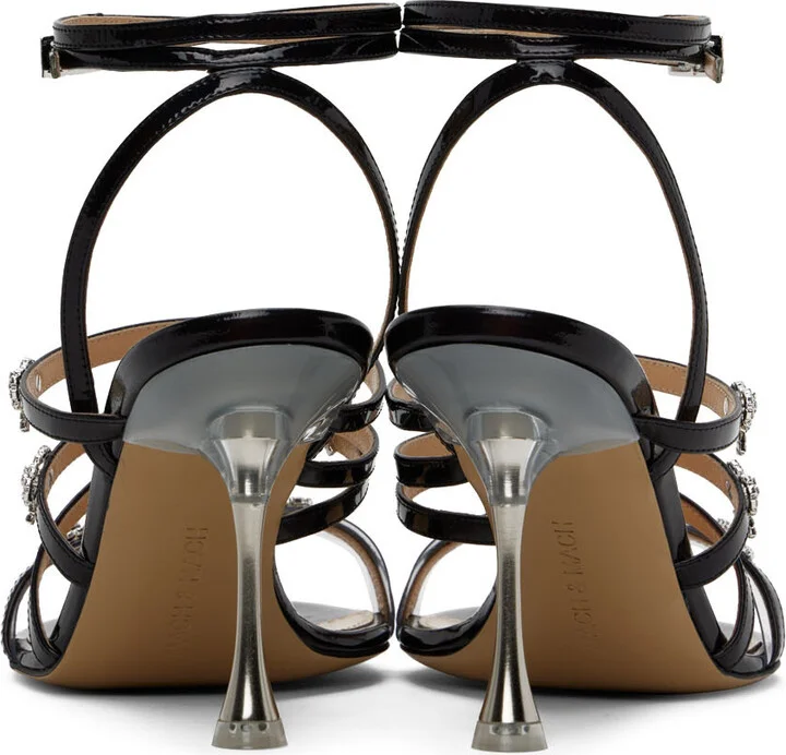 MACH & MACH Black Camille 95 Heels - Image 2