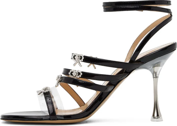 MACH & MACH Black Camille 95 Heels - Image 3