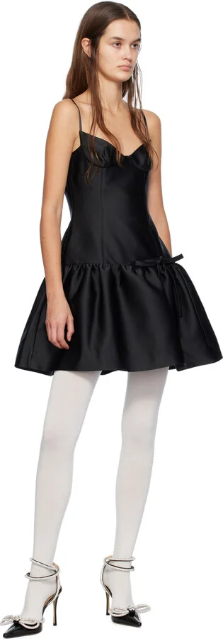 MACH & MACH Black Double Bow 110 Heels - Image 5
