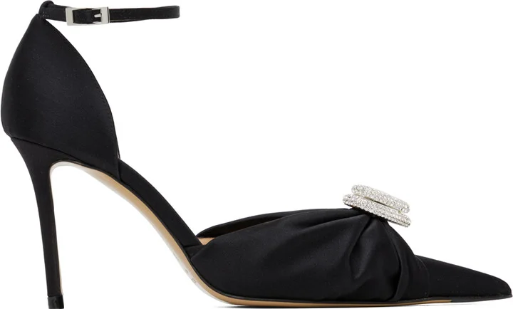 MACH & MACH Black Double Heart 110 Heels