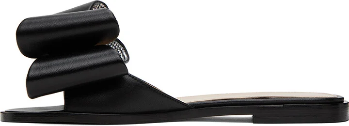 MACH & MACH Black 'Le Cadeau' 10 Sandals - Image 3