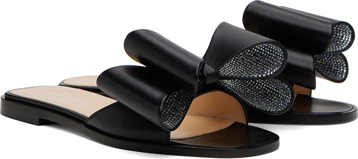 MACH & MACH Black 'Le Cadeau' 10 Sandals - Image 4