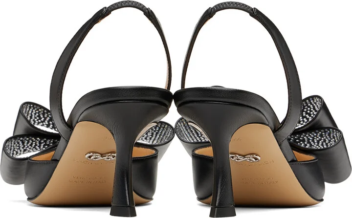 MACH & MACH Black 'Le Cadeau' Heels - Image 2