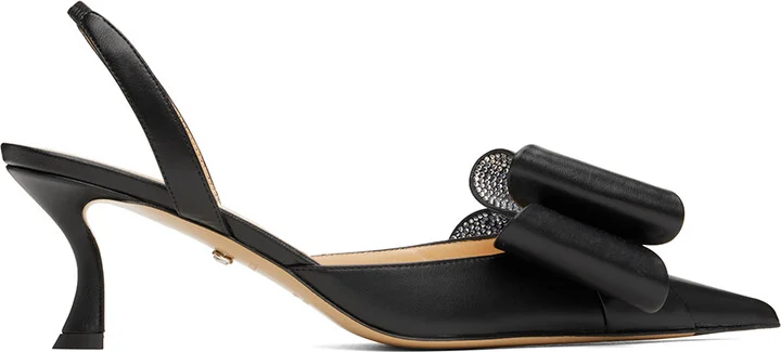 MACH & MACH Black 'Le Cadeau' Heels