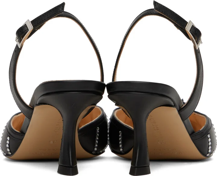 MACH & MACH Black Marien Heels - Image 2