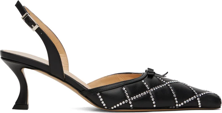 MACH & MACH Black Marien Heels