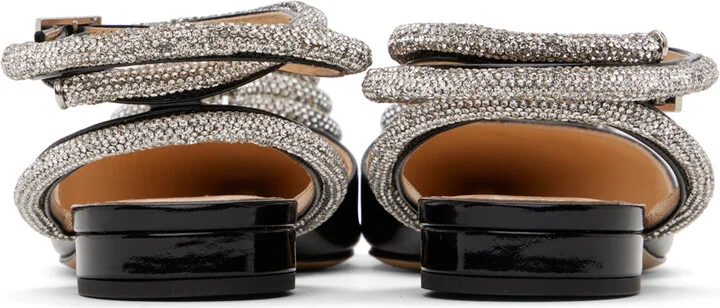 MACH & MACH Black Triple Heart 15 Slippers - Image 2