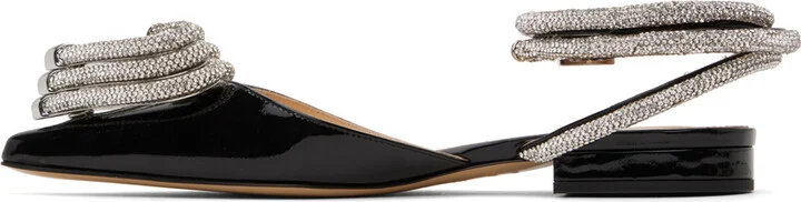 MACH & MACH Black Triple Heart 15 Slippers - Image 3