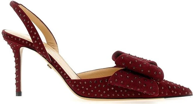 Mach & Mach Bow Embellished Pointed Toe Pumps