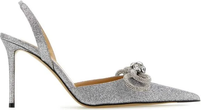 Mach & Mach Bow Embellished Pointed Toe Pumps