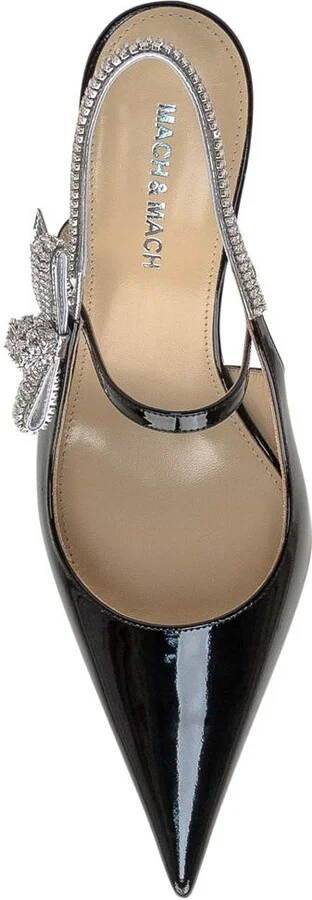 Mach & Mach Crystal Cube Patent Leather Shoe - Image 4