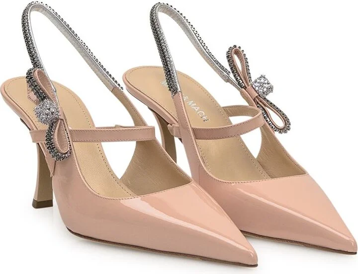 Mach & Mach Crystal Cube Patent Leather Shoe - Image 2