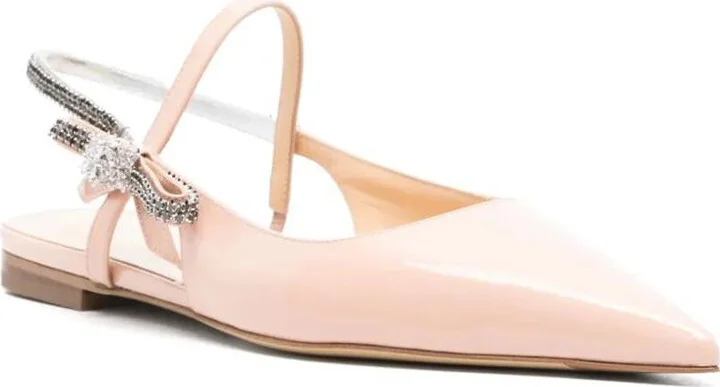 Mach & Mach Crystal Cube Slingback Flats 10Mm Shoes - Image 2